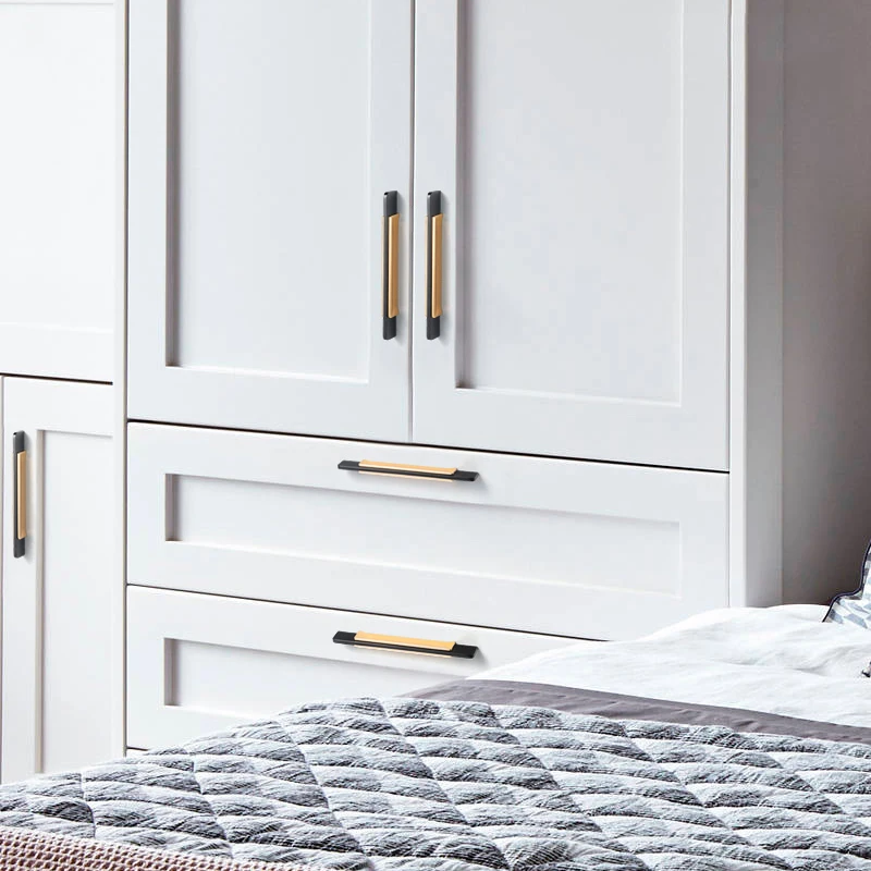 Zinc Alloy Black Gold Cabinet Handles Solid Drawer Knobs Kitchen Cupboard Door Pulls Furniture Handle Cabinet Hardware Z-3020