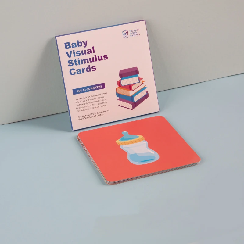 Montessori Learning Educational Toys Color Shape Animal Education Black White Baby Visual Stimulation Flash Cards