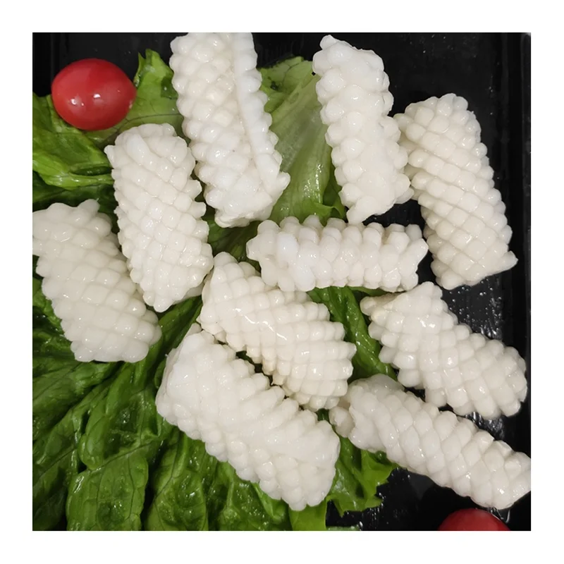
Factory direct sale high quality clean frozen squid flower 