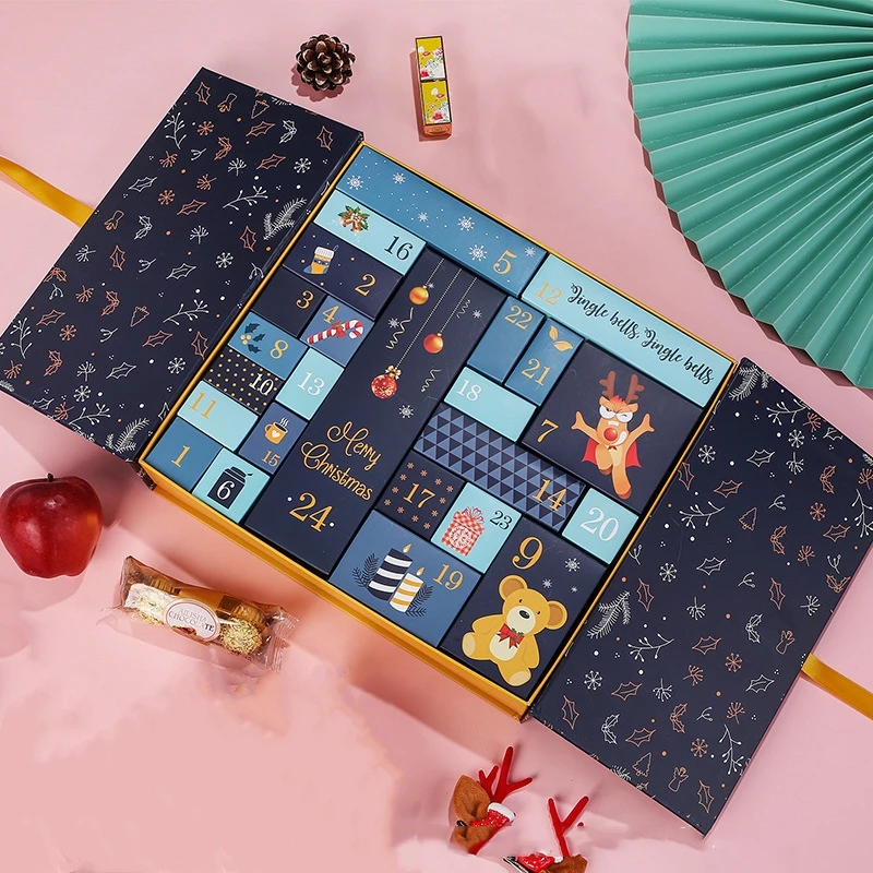 Wholesale Christmas gift boxes, candy gifts countdown, Advent gifts christmas gifts private label