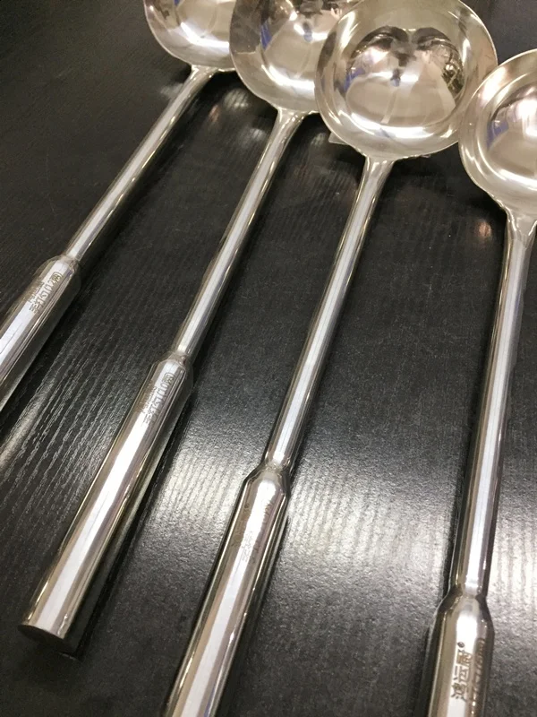 Kitchen accessories wok ladle stainless steel handle spoon soup ladle stainless steel