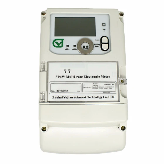 
YuJian Product 3p4w Three phase multi-rate energy meter class1.0/0.5s/2.0 