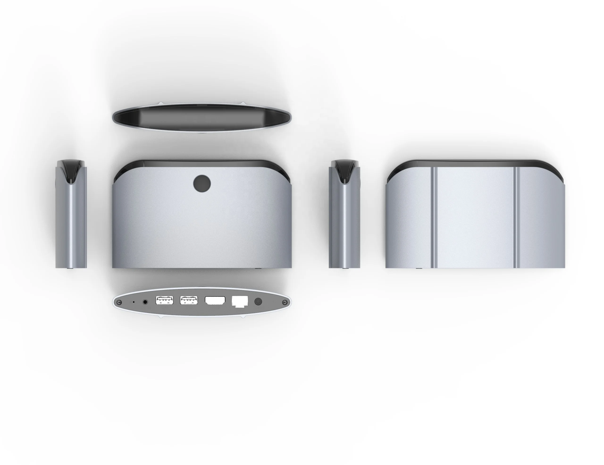 Portable and Tiny Screen Projection Device  with Wireless Receiver 2.4G&5G Dual Wifi Frequency Plug and Play Equipment