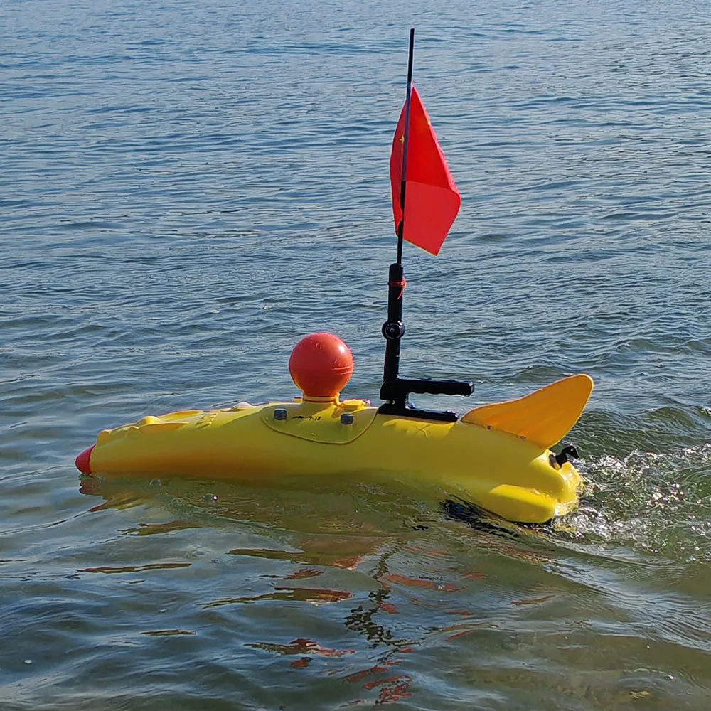 Automatically bait dropping remote controlled bait boat with GPS function