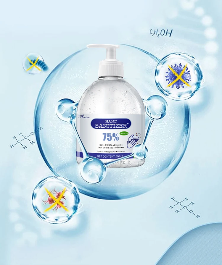 Health advanced Anti Bacterial Hand Sanitizer Lemon Indoor Personal Size Wash With Logo