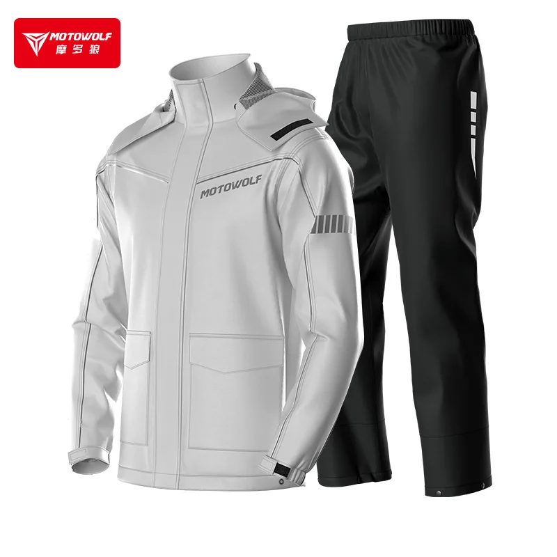 Motowolf V4 raincoats rainproof jacket upgrade quick dry raincoat for motorcycle