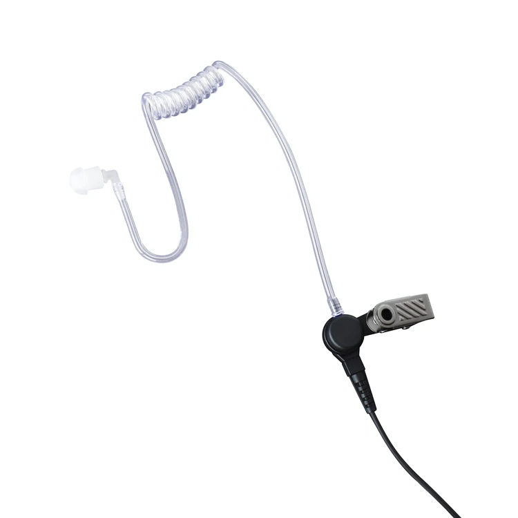 Single Wire Two Way Radio Headset M-type Walkie Talkie Earpiece Transparent Acoustic Tube