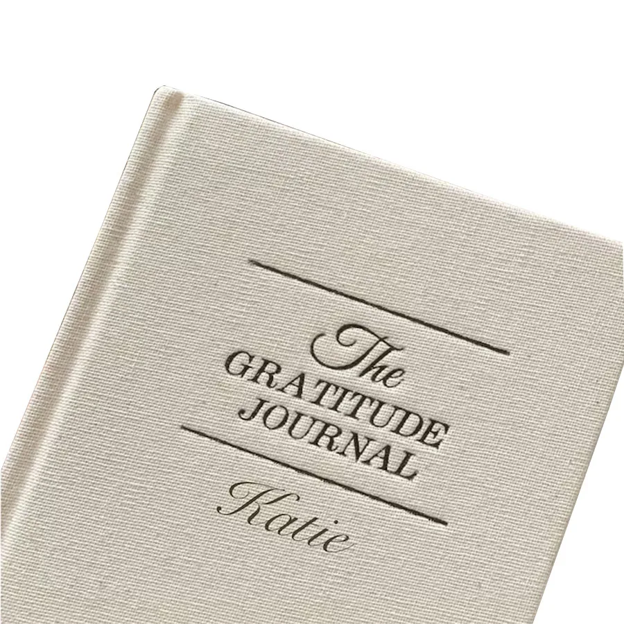 Best selling custom printing Linen Agenda Monthly Weekly Planner Notebook Gratitude Journal