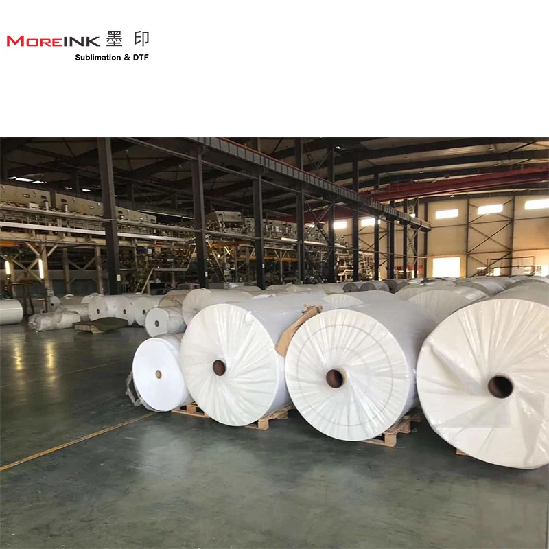 MOREINK Luminous dtf film roll 60cm A3 sheet cutter A4 hot peel PET film dtf  roll for dtf printer heat transfer printing