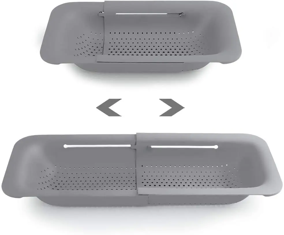 Складной кухонный дуршлаг выдвижное сито фрукты овощи лапша паста корзина для слива продуктов