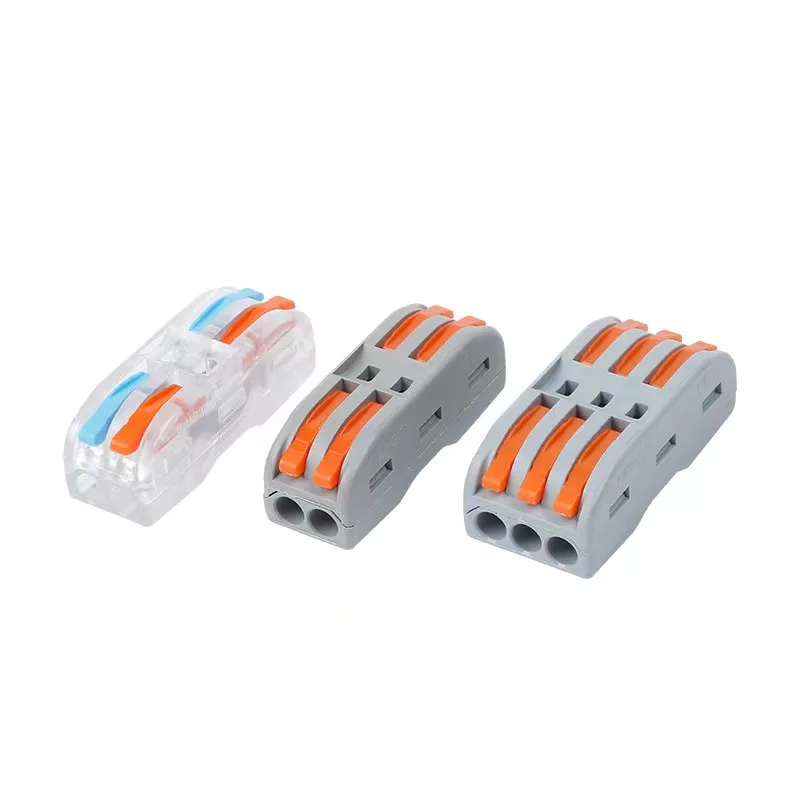 Hot Selling Push In Wire Connector Four Cores Terminal Block Electric Cable Lever Wire Connectors