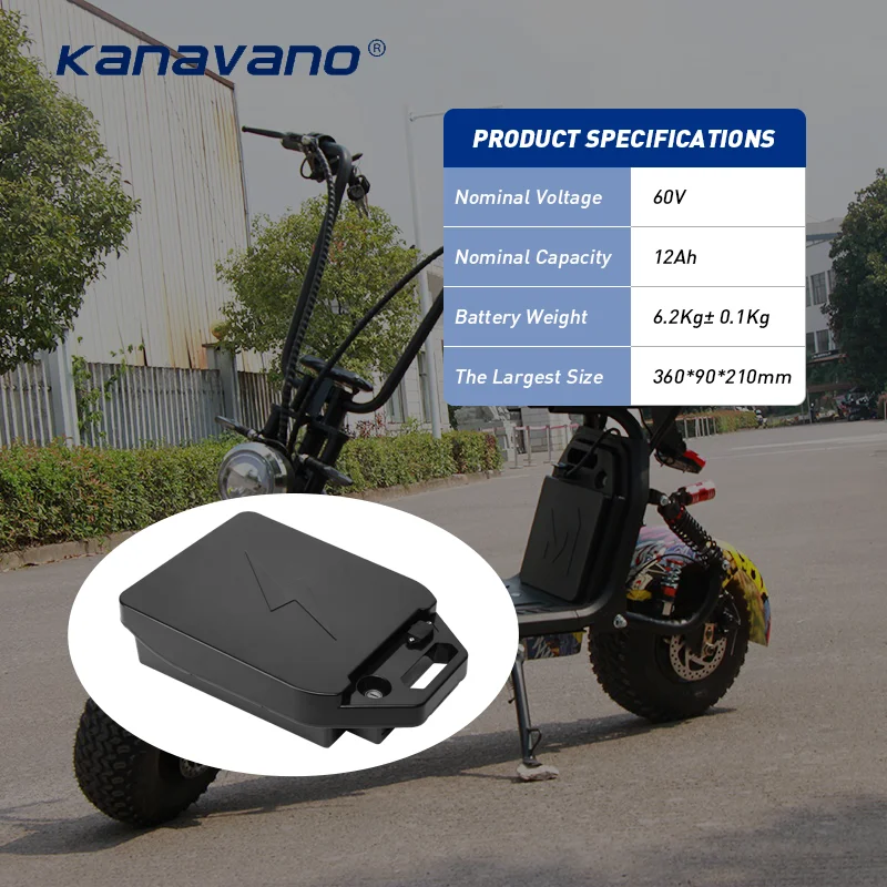 hot sale harley 60v electric scooter  battery Rechargeable 60V 12Ah Lithium ion battery pack