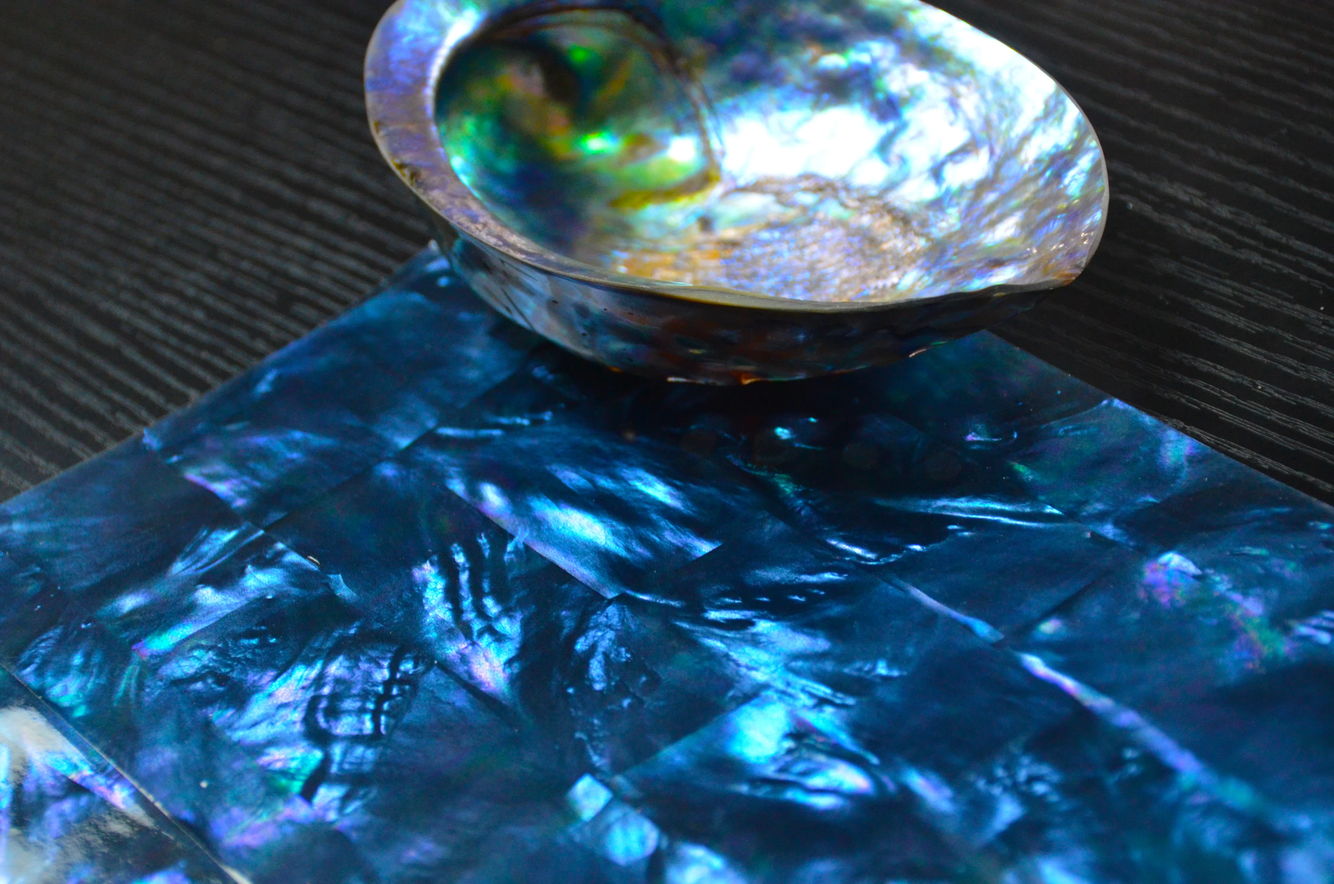Mother of pearl shell veneer paua abalone paper laminate shell sheet DB007