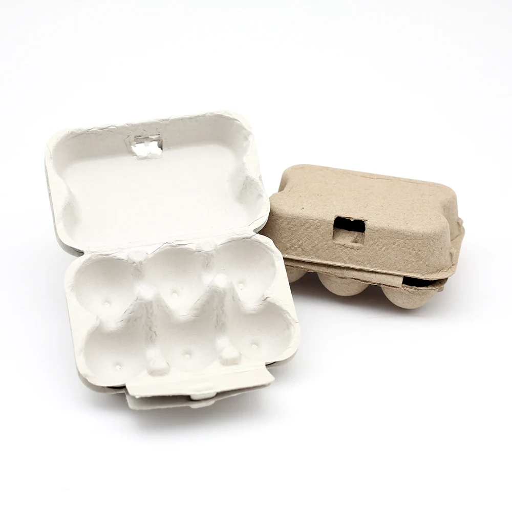Custom Eco Quail Egg Packaging 12 6 4 Paper Pulp Box Egg Cartons For Chicken Eggs