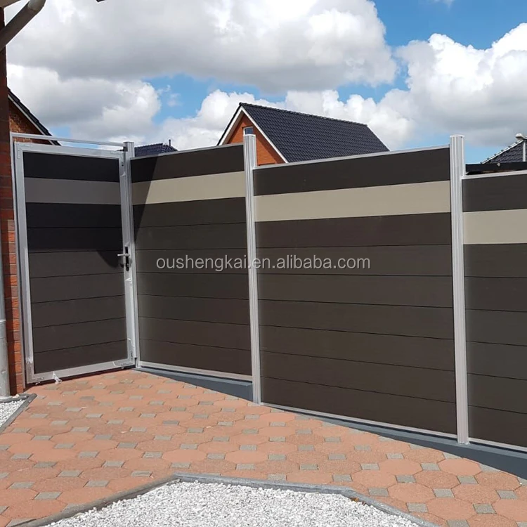 privacy fencing house decorative wood plastic composite panel wpc fence