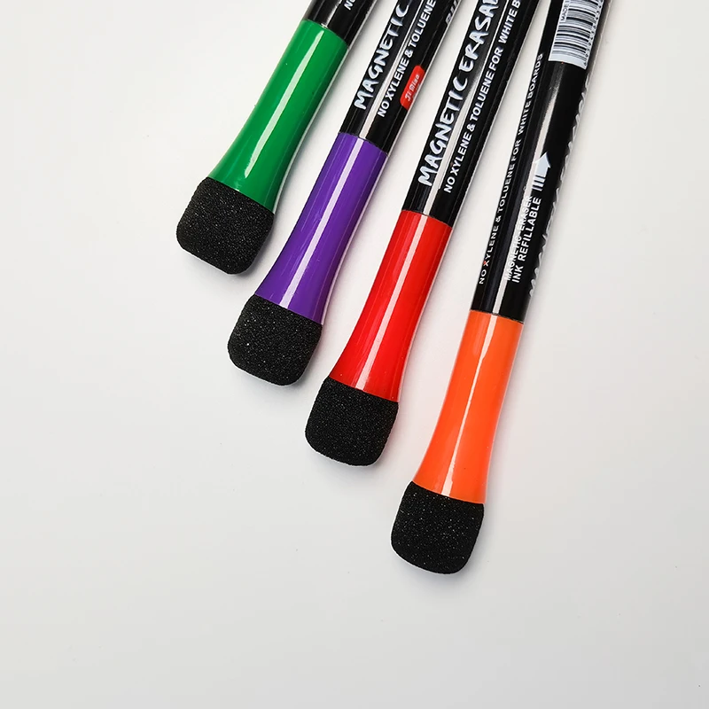 High Quality Erasable Patterned Marker Pen Set Non-toxic Dual Tips Alcohol Floating Pen Whiteboard Marker Pen With Tape Brush