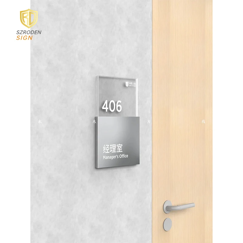 Stainless Steel Metal Address Plate Custom Modern House Numbers Address Door Number Plates