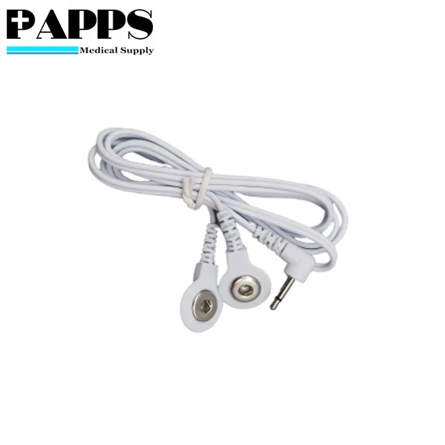 Customized Tens Medical Snap Button Cable ECG Cable TENS Electrode Lead Wires Use for Tens Unit