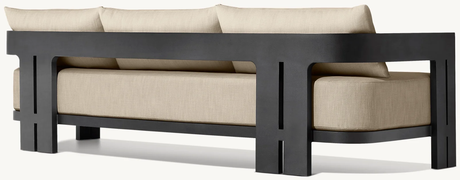 New Design  Simple Leisure Garden Terrace rh Aluminum Rope Outdoor Sofa Furniture Set