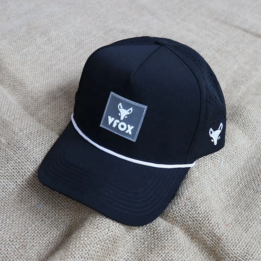 Custom patch logos 5 Panel Mens High Mid Profile Crown Curved Brim golf performance A-frame nylon surfing Baseball Caps Hats