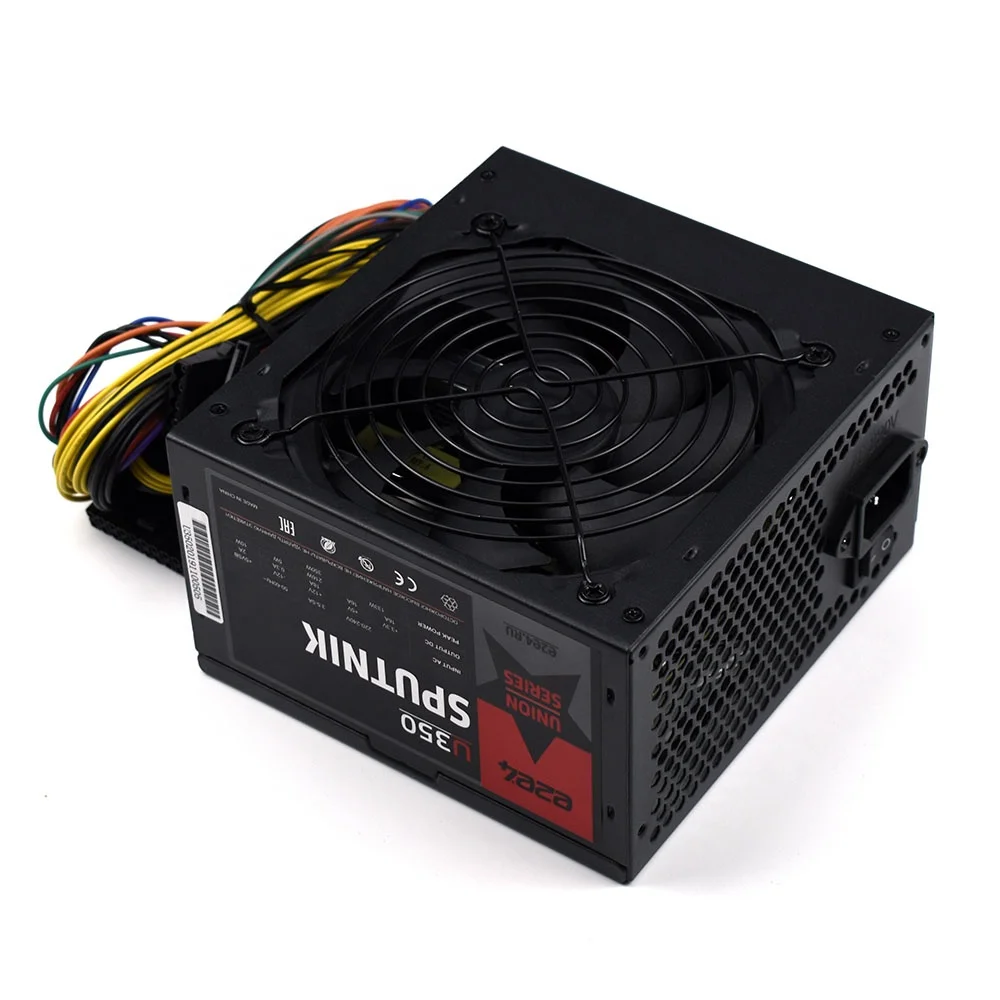 
 Новый блок питания с вентилятором 12 см, 350 Вт, ATX, компьютерный блок питания для настольного компьютера  