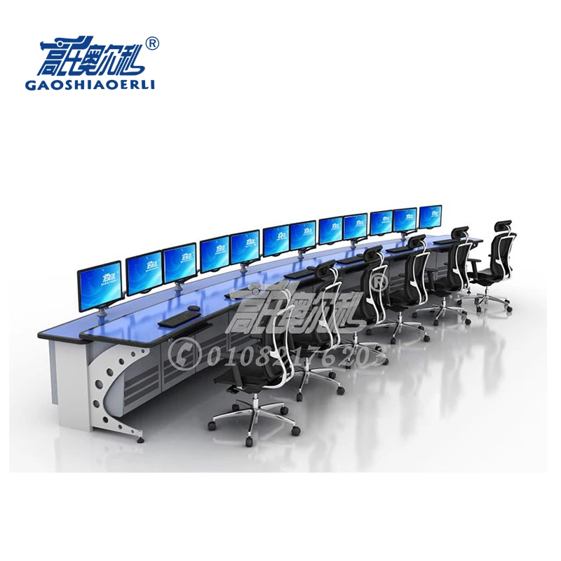 
Factory outlet customized security command room console table 