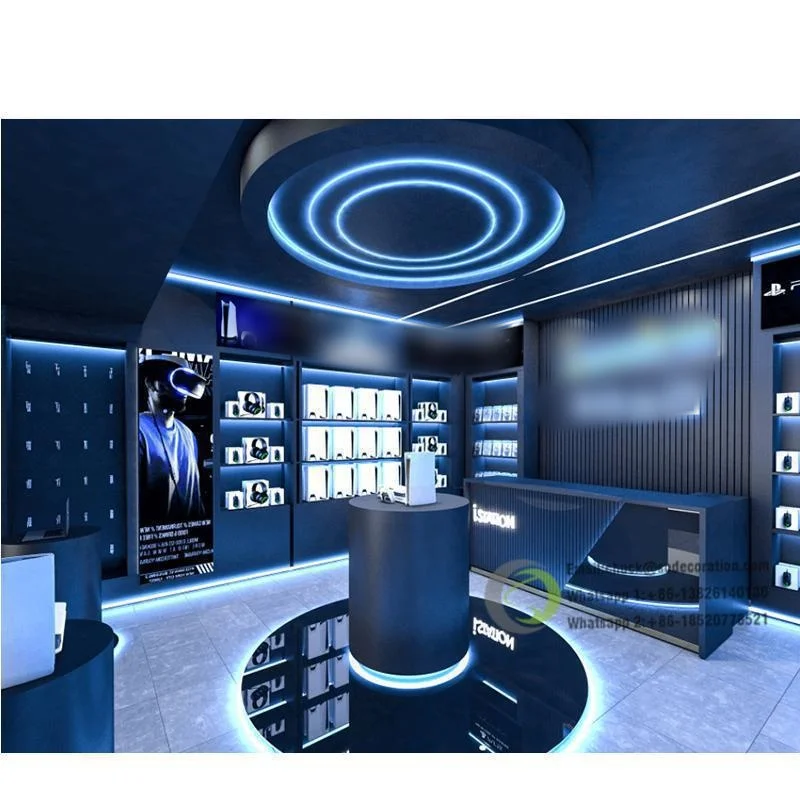 Счетчик дисплея магазина сотовых телефонов Аксессуары витрина для продажи дизайн