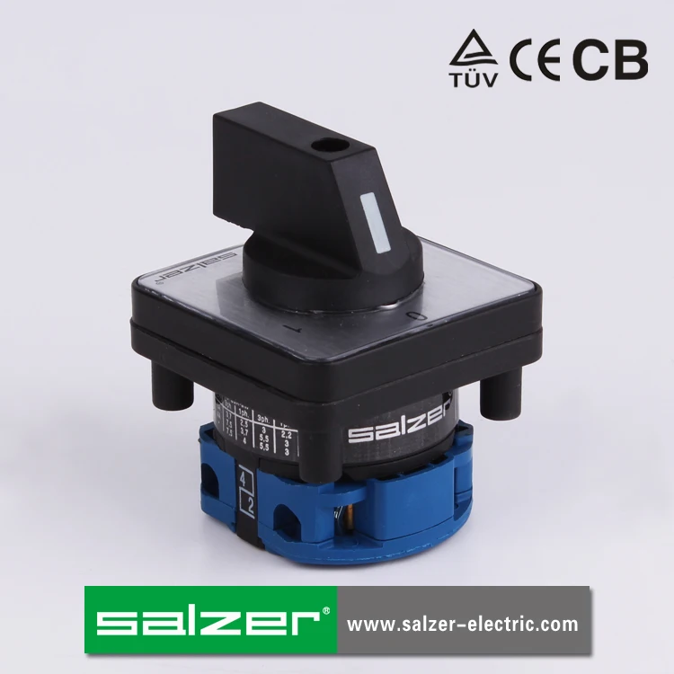 SALZER SA16 16A переменного тока для возраста 0 1 2 полюса 61002 поворотный электрораспределительной коробкой многопозиционного переключателя стартера мотора переключатель сетевого
