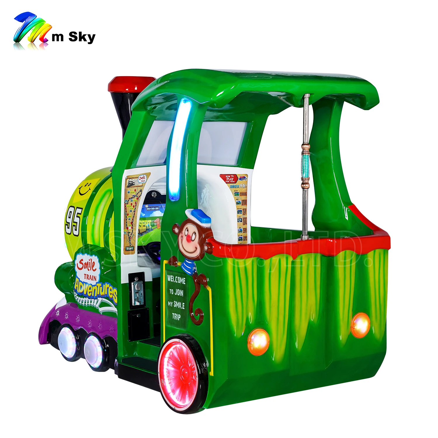 KA-280 Smile Train Kids Game Machine educated coin operated family kids machines in game center