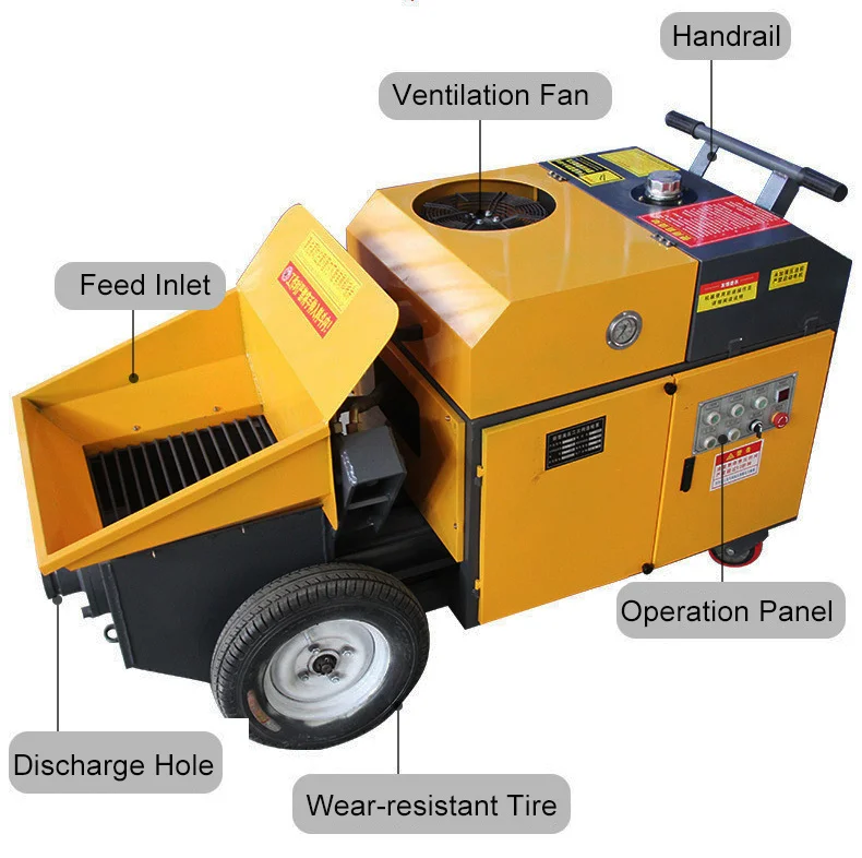 Diesel Concrete Mixer With Pump And Concrete Mixer Diesel Concrete Trailer Pump Mobile Diesel Engine Concrete Pump