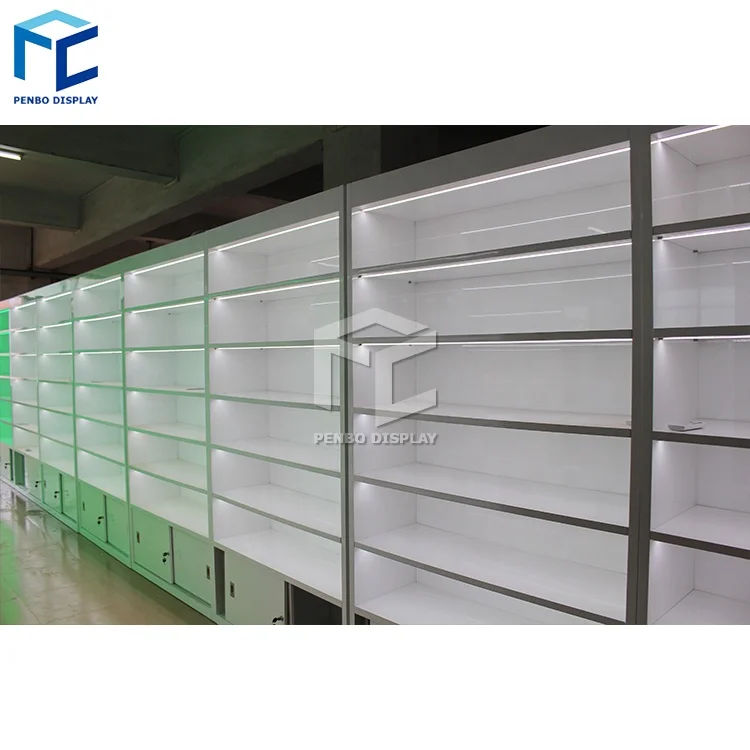 Unique Design Hot Sale Glass Cabinet Display Cabinet Dispensary Supplies Showcases For Smoke Shop Display