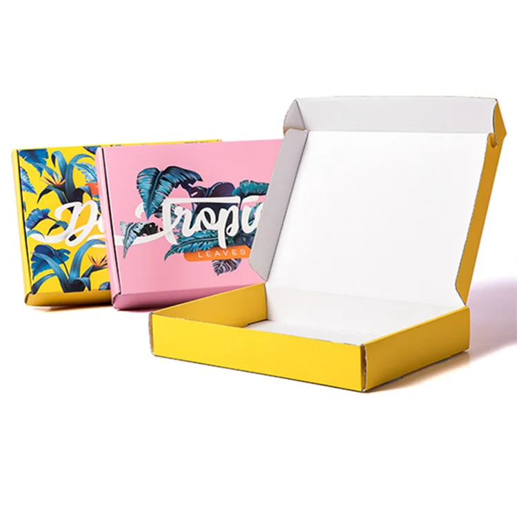 Mailer Box Manufacture Customized Colored Corrugated Boxes With Logo Printed Durable Apparel Packaging Boxes