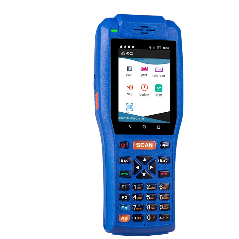 Android Handheld Barcode Scanner Rugged Mobile NFC Rfid Reader PDA
