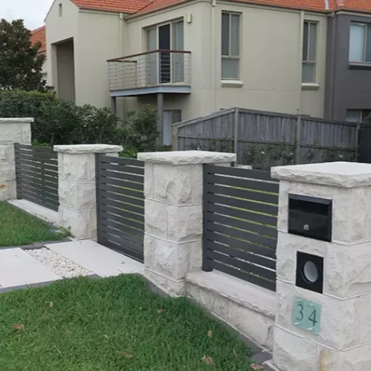 High Quality Aluminium Screen Fence Customized Decorative Courtyard Entrance Aluminum Fence Gate