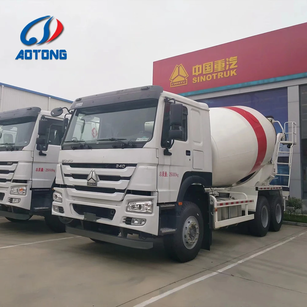 4 -15 cubic brand self loading medium mini or concrete mixing pump cement mixer truck price