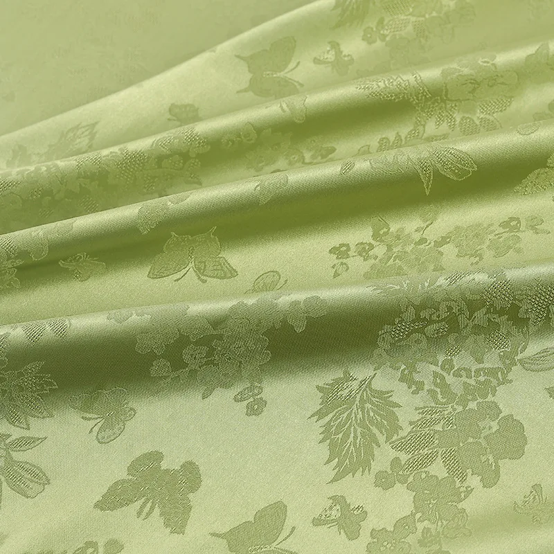 Printed fabric maple leaf jacquard dress jacquard fabric