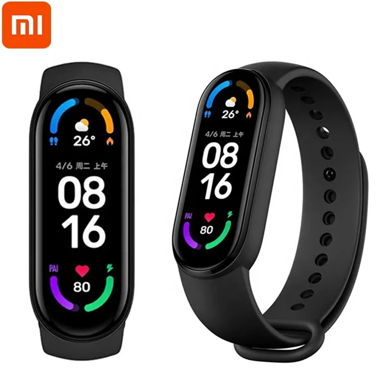 Оригинальный фитнес-трекер Xiaomi Mi Band 6 с глобальной прошивкой, bt 5,0, водонепроницаемый, 5 атм