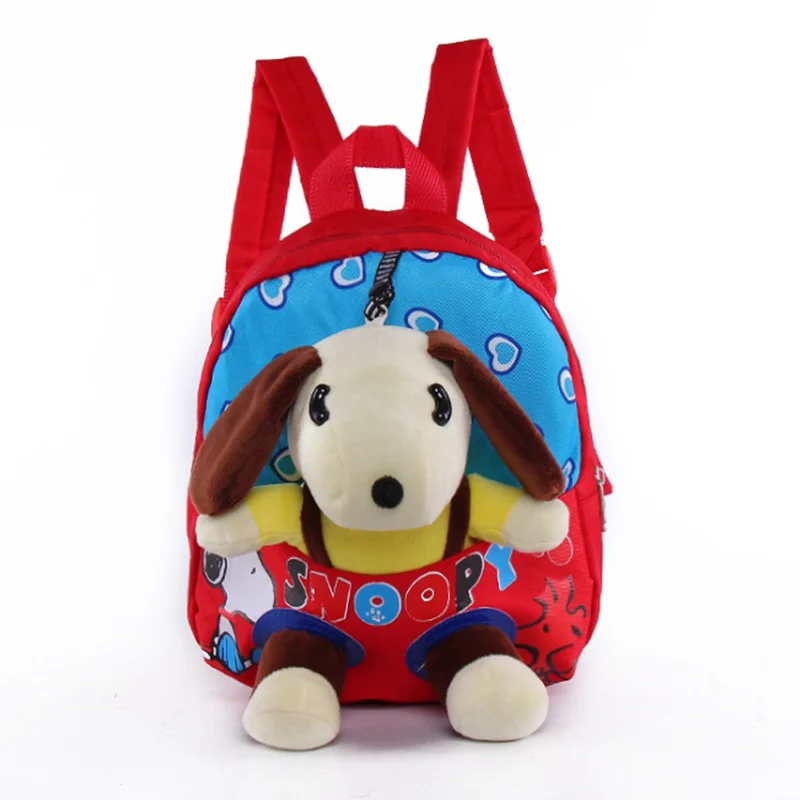 
Оптовая продажа, детский школьный рюкзак с красочными плюшевыми животными, Детский рюкзак с плюшевой собакой, школьная сумка 