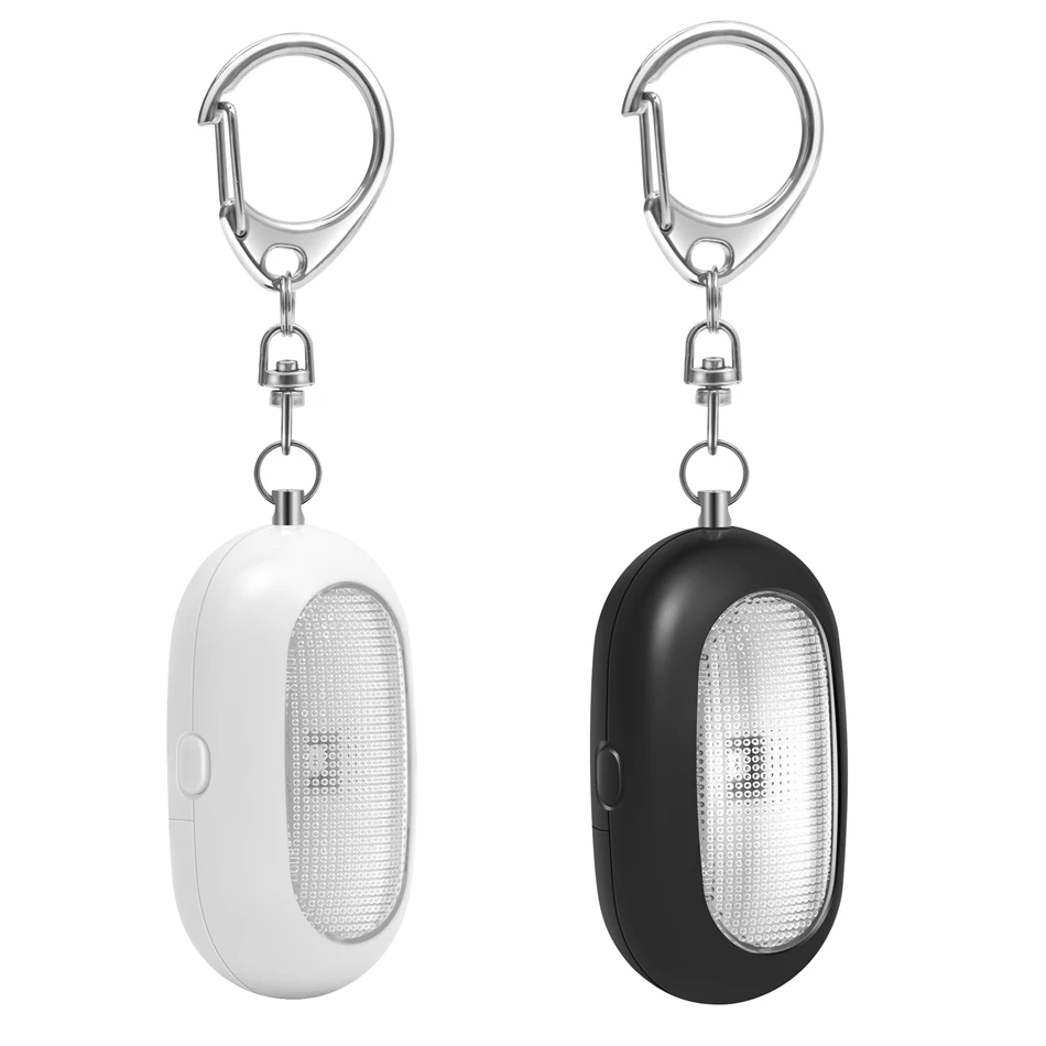 Factory Price Bright Light Loud Safety Buzzer Personal Security Alarm Keychain With Led Flash Light