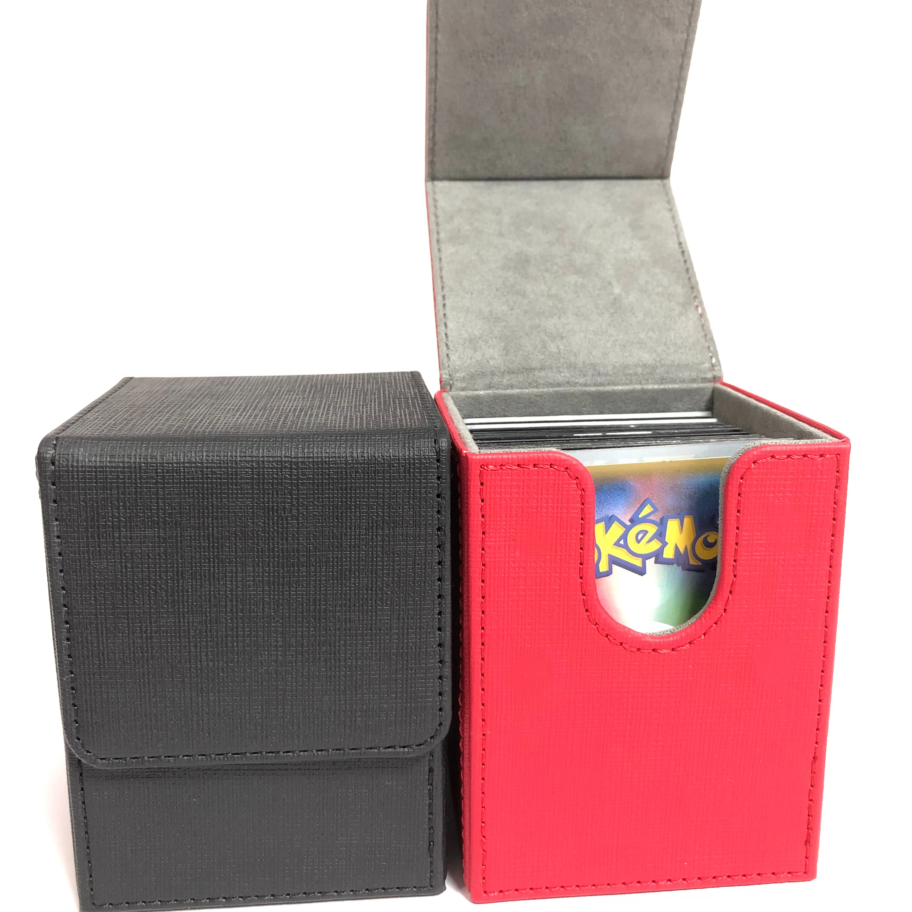 Black Red Green White Blue Yellow Magic MTG FOW Yugioh Card Deck Box holds 80+ 100+ sleeved card YYL-DB02