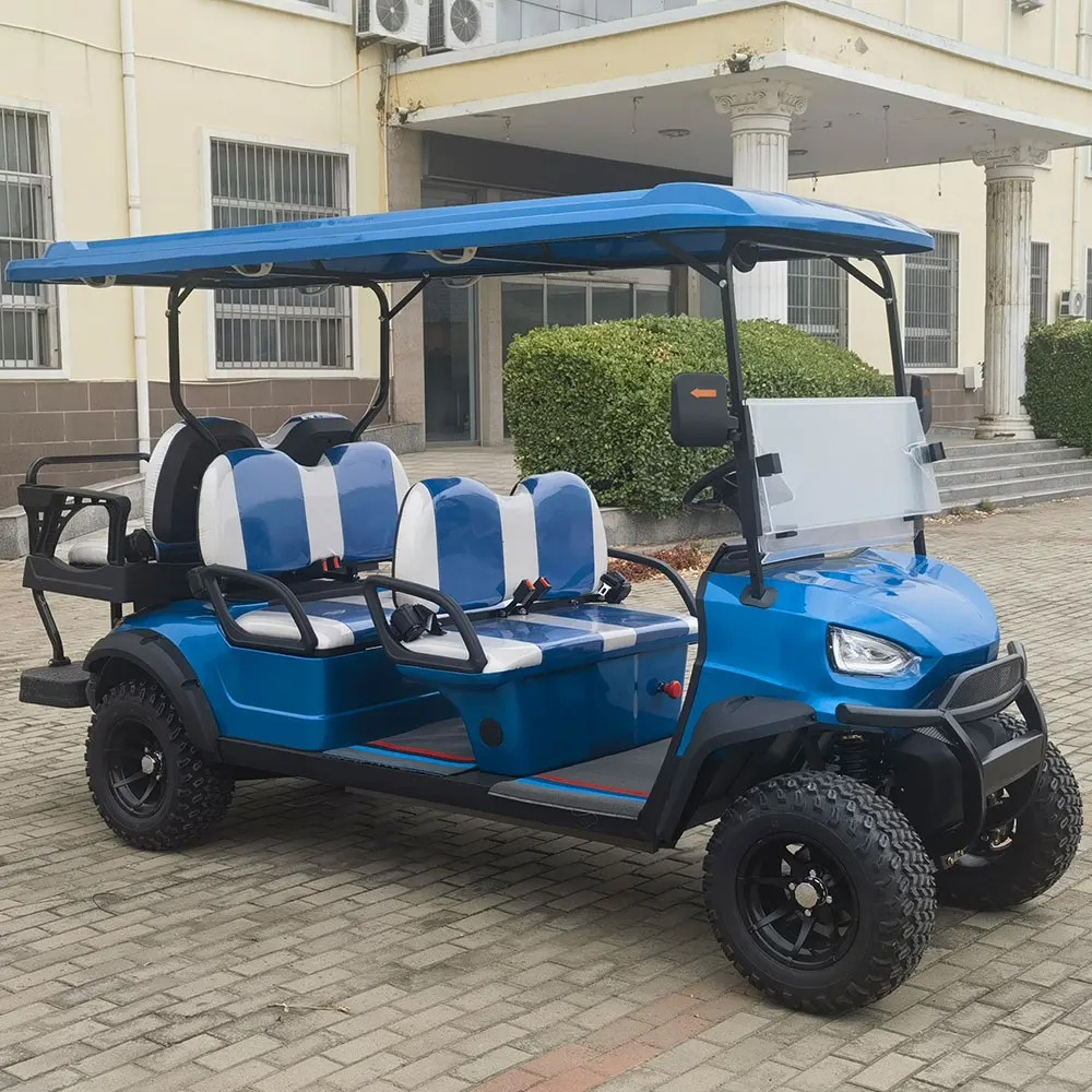 4 6 8 seat 3500W Motor Foldable Electric Golf Scooter 4 Wheels Mini Chinese Cheap Electric Golf Carts