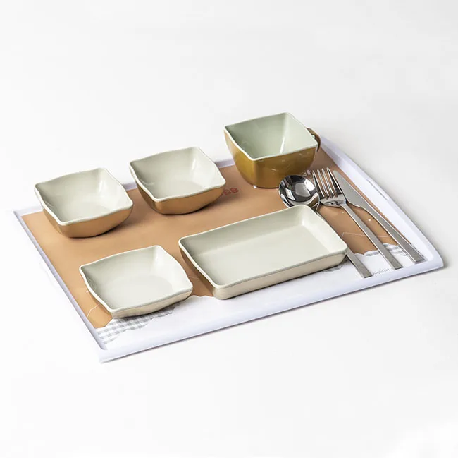 Reusable airline durable plastic full size atlas tray