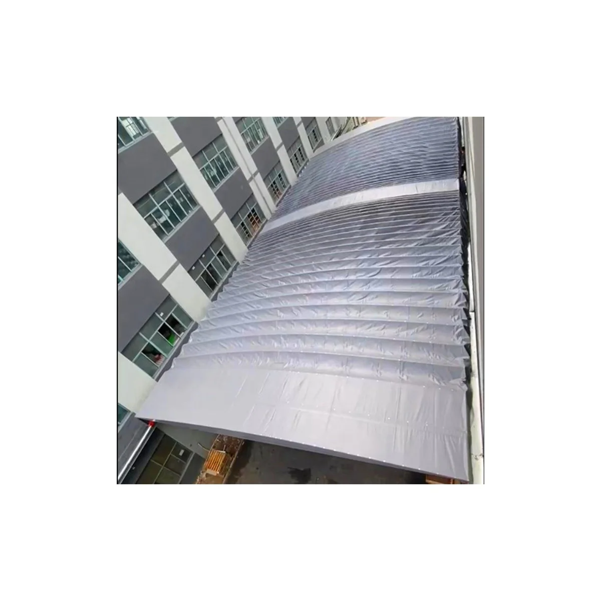 Распродажа PVDF автоматический мобильный раздвижной сарай для склада поставщик автостоянок в Китае