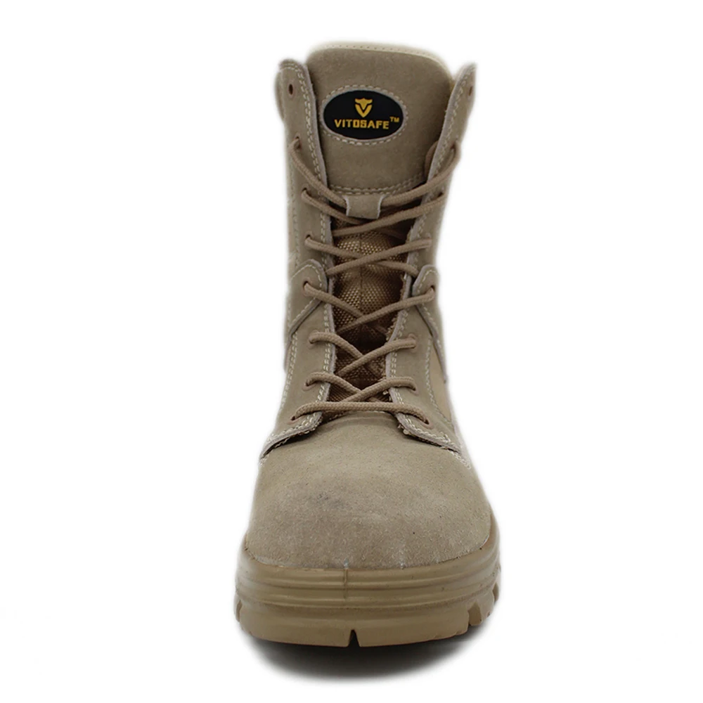 waterproof soft metal steel toecap desert tactical boot men women service boots / safety shoes