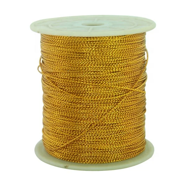1mm Colors in Roll Elastic Metallic Cord String From Dongynag