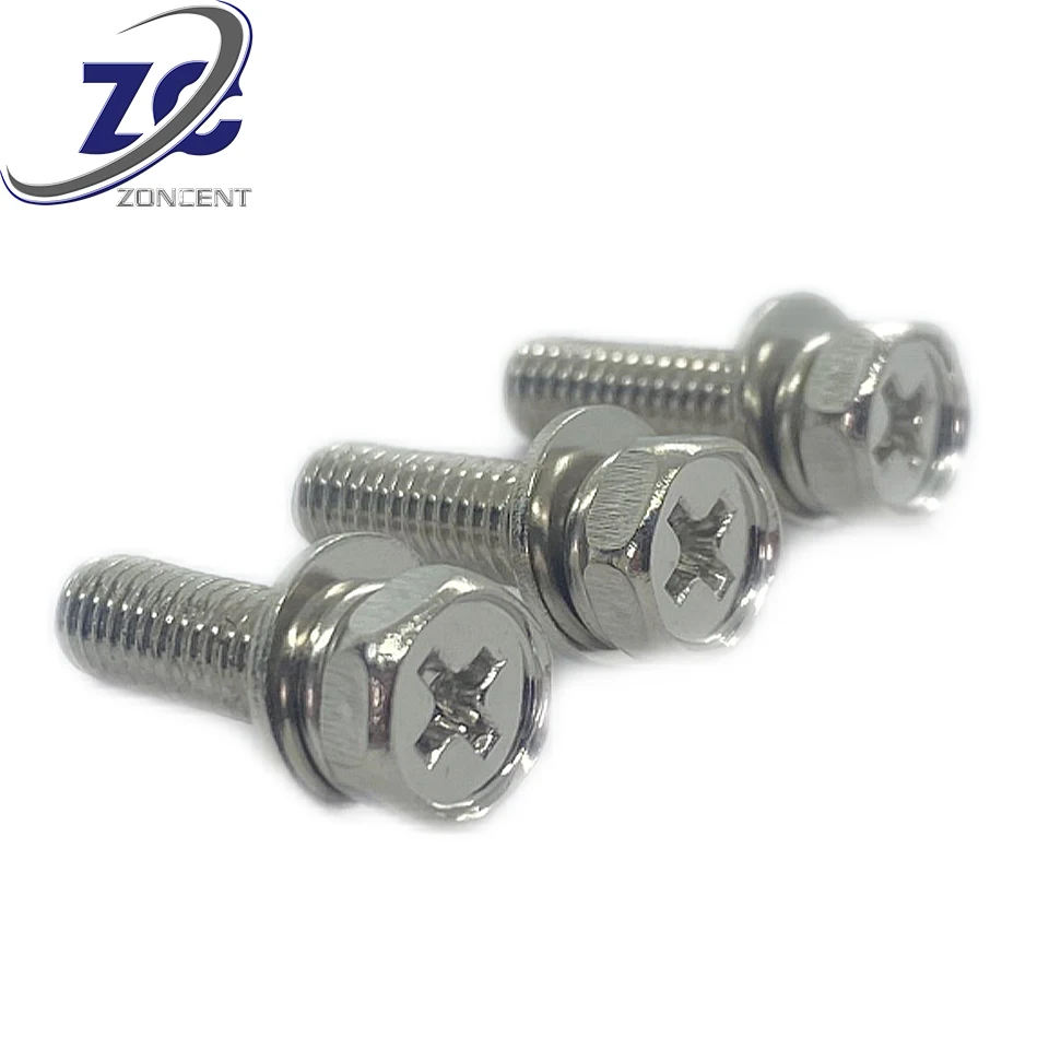 Flat head hexagon bolt 3