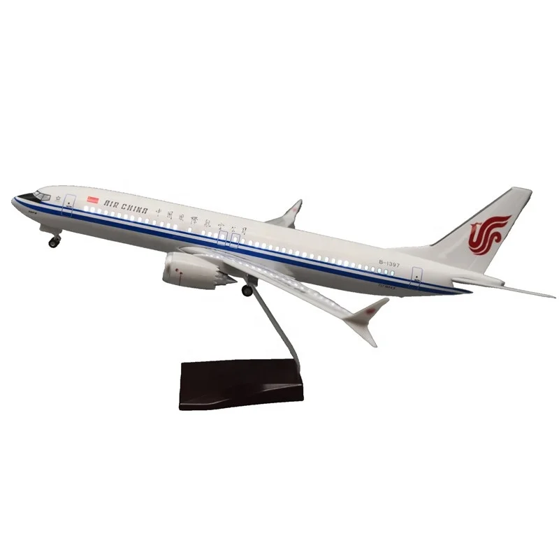 Souvenir Gift Large Scale 1:85 47cm Boeing737 MAX8 Air China Decorative Model Airplane