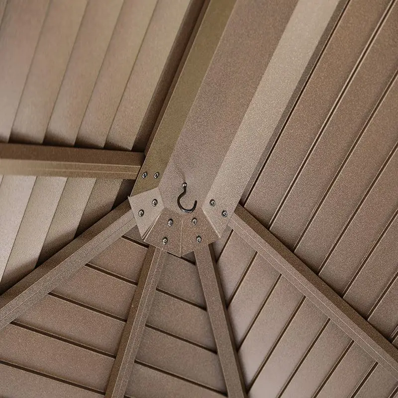 Outdoor  Sun Shade Canopy Patio Metal Shelter for Garden Porch Beach Pavilion Grill Gazebo Modern Yard Grape Trellis Pergola