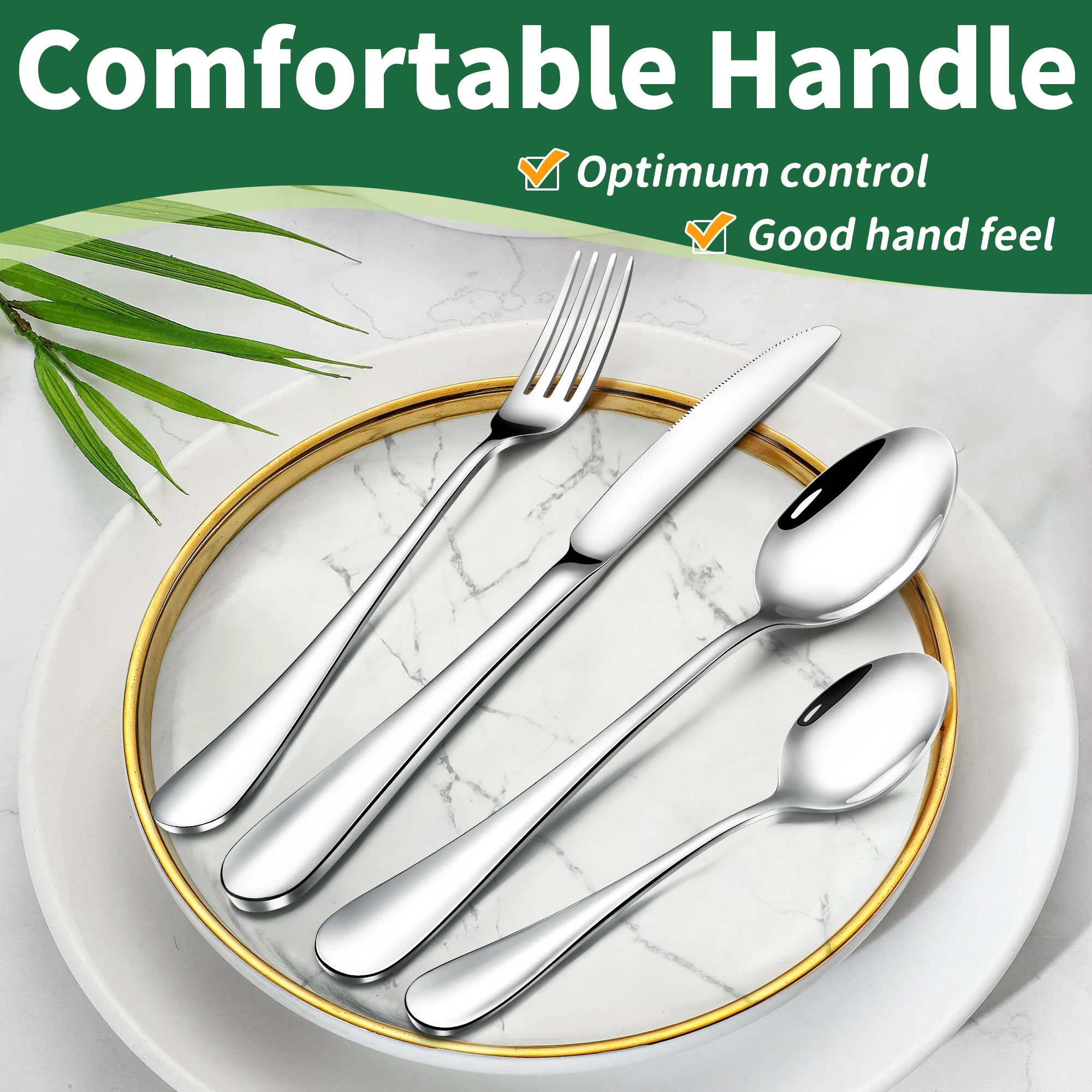 Silverware Posate Set Cuttlery Set Fork Spoon Knives Iso9001stainless Steel China Best Seller Restaurant Metal Minimalist Silver