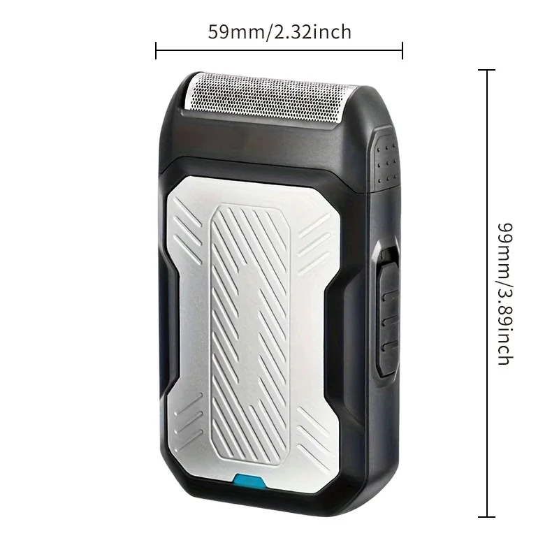 Portable Travel Waterproof Electric razors Battery Power Supply Electric Shaver Beard Cutting foil shaver for men